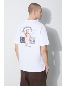 Daily Paper t-shirt in cotone Identity SS uomo colore bianco 2411063