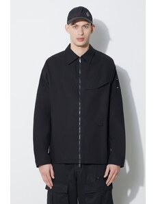 A-COLD-WALL* giacca in cotone Zip Overshirt colore nero ACWMSH138A