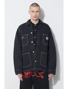 Carhartt WIP giacca di jeans OG Chore Coat uomo colore nero I031896.8906