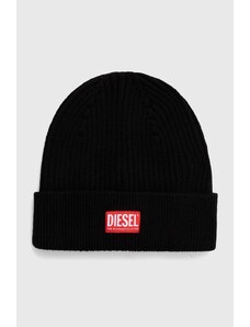 Diesel berretto in lana colore nero