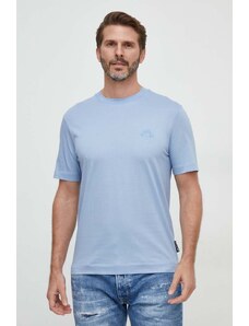 BOSS t-shirt in cotone uomo colore blu