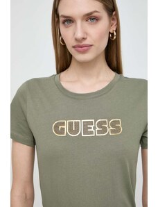 Guess t-shirt in cotone donna colore verde
