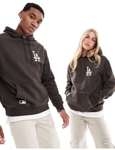 New Era - LA Dodgers - Felpa con cappuccio unisex marrone
