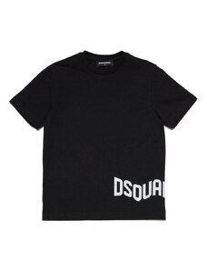 DSQUARED KIDS T-shirt nera logo giro