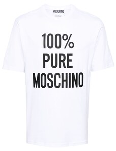 T-shirt bianca 100% pure moschino