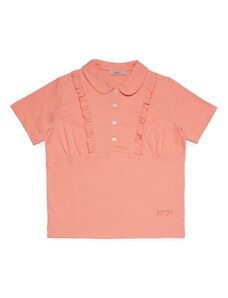 N21 KIDS T-shirt arancione con volant