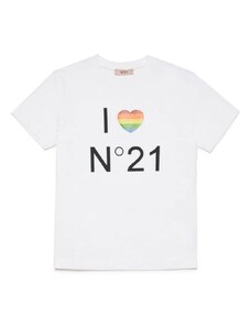 N21 KIDS T-shirt bianca i love n21