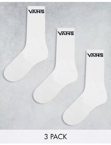 Vans Classic - Confezione da 3 calzini bianchi-Bianco
