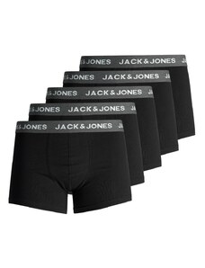 Jack & Jones - Confezione da 5 boxer aderenti grigio scuro mélange