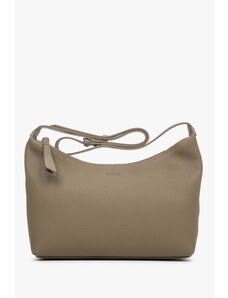 Women's Brown & Grey Shoulder Bag made of Genuine Leather Estro ER00113902