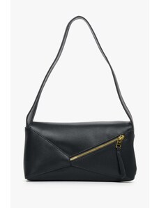 Women's Small Black Handbag made of Genuine Leather Estro ER00112469
