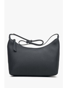 Women's Black Shoulder Bag made of Genuine Leather Estro ER00113901