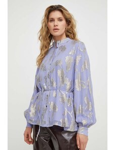 Bruuns Bazaar camicia donna colore violetto