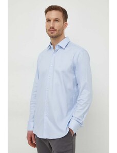 BOSS camicia uomo colore blu