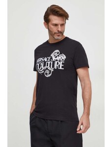 Versace Jeans Couture t-shirt in cotone uomo colore nero