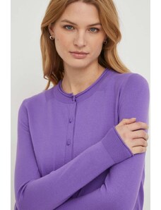 Sisley cardigan donna colore violetto