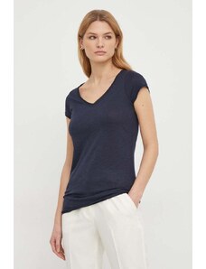 Sisley t-shirt donna colore blu navy