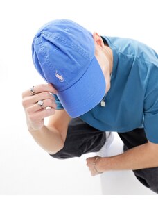 Polo Ralph Lauren - Cappello con visiera e logo in twill blu medio