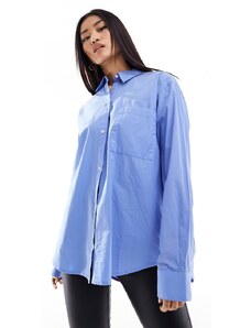 Pull&Bear - Camicia oversize blu