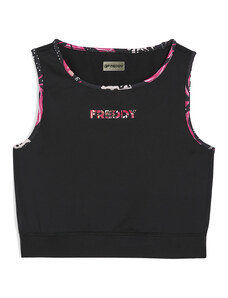 Freddy Top fitness a sostegno medio con bordature stampa tropical