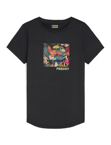Freddy T-shirt in tessuto tecnico traspirante con stampa colorata
