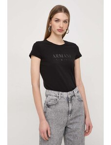 Armani Exchange t-shirt donna colore nero