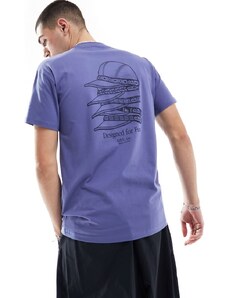 Kavu - Stack Cap - T-shirt color blu navy con stampa sul retro