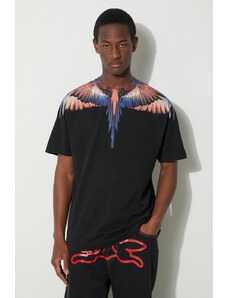Marcelo Burlon t-shirt in cotone Icon Wings Basic uomo colore nero CMAA056S24JER0011026