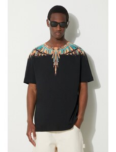 Marcelo Burlon t-shirt in cotone Grizzly Wings Basic uomo colore nero CMAA056S24JER0021020