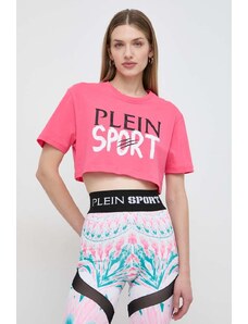 PLEIN SPORT t-shirt in cotone donna colore rosa