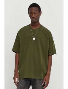 American Vintage t-shirt in cotone uomo colore verde