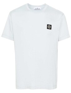 Stone Island T-shirt bianca logopatch