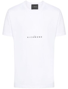John Richmond T-shirt bianca logotype
