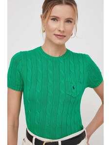 Polo Ralph Lauren maglione in cotone colore verde