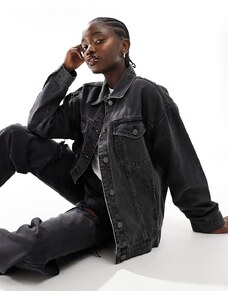 ASOS DESIGN - Giacca di jeans oversize anni '90 lavaggio nero