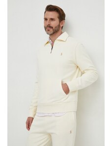 Polo Ralph Lauren felpa in cotone uomo colore beige