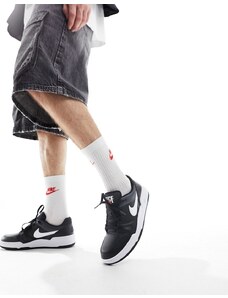 Nike - Full Force LO - Sneakers nere e bianche-Nero