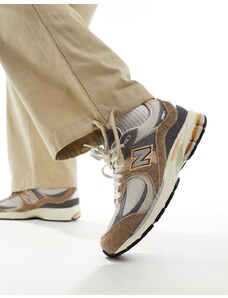 New Balance - 2002 - Sneakers marroni e arancioni-Marrone