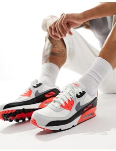 Nike - Air Max 90 GORE-TEX - Sneakers grigie e rosse-Grigio