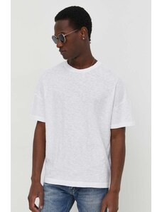 American Vintage t-shirt in cotone uomo colore bianco