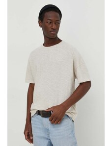 American Vintage t-shirt in cotone uomo colore beige