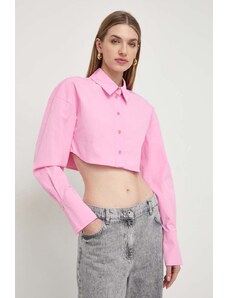 Patrizia Pepe camicia in cotone donna colore rosa