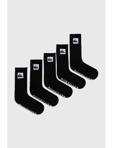 Quiksilver calzini pacco da 5 uomo colore nero