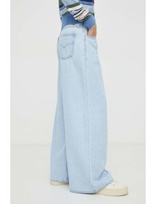 Levi's jeans BAGGY WIDE LEG donna colore blu