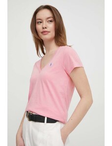 Polo Ralph Lauren t-shirt in cotone colore rosa