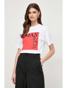 MAX&Co. t-shirt in cotone x CHUFY donna colore bianco