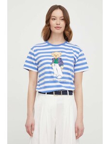 Polo Ralph Lauren t-shirt in cotone donna colore blu