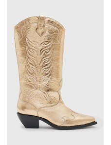 AllSaints scarpe da cowboy Dolly Boot donna colore oro WF763Z