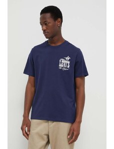 Levi's t-shirt in cotone uomo colore blu navy