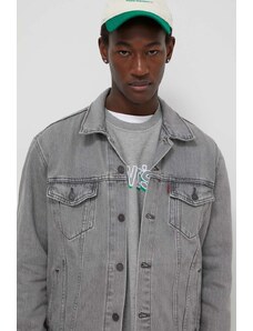 Levi's giacca di jeans uomo colore grigio